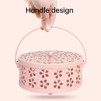 Iron Mosquito Incense Box Fireproof Tray Stand Indoor Household Incense Holder
