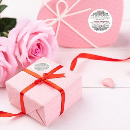 500PCS/Roll Candle Safety Warning Label Candle Jar Stickers Round Wax Melting - Aimall