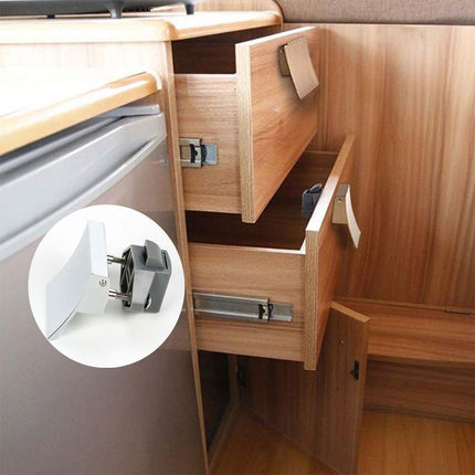 RV Caravan Yacht Furniture Cabinet Door Drawer Handle Safety Lock Accessory