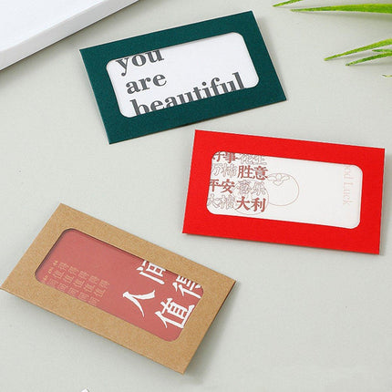 100pcs Without Card 10x6cm Envelopes Window Envelopes Mini Postcard Gift Card