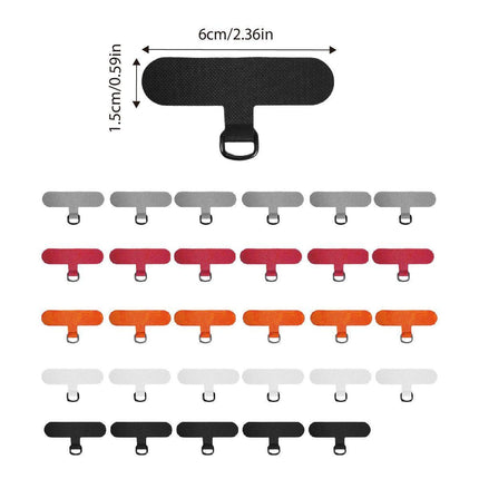 30PCS Removable Mobile Phone Lanyard Strap No Punch Clip Anti-Loss Card Holder