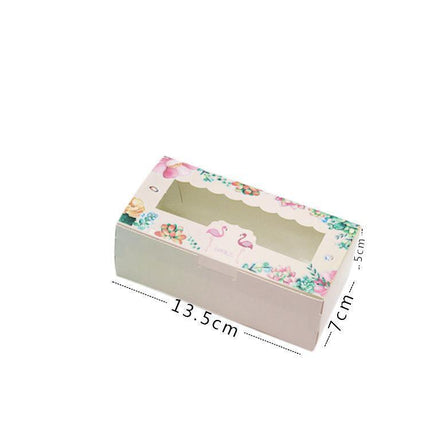 50PCS Set of 2 Premium Cake Packaging Boxes Clear Window Food Grade Cardboard