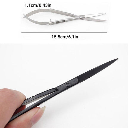 Aquarium Plant Tools Water Grass Spring Scissors Stainless Steel Long Handle