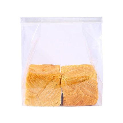 50pcs Resealable Clear Bread Toast Bags Food Storage Airtight Packaging