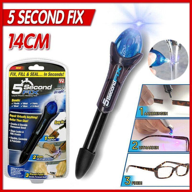 5 Second Fix Uv Light Liquid Welding Kit Welding Compound Glue Repair Tool Au - Aimall