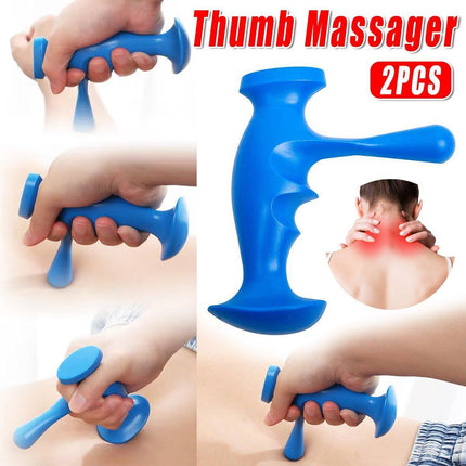 2PCS Acupoint Thumb Massager Trigger Point Muscle Pressing Rehabilitation Tool
