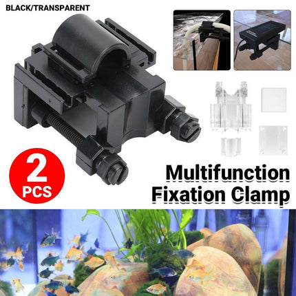 Acrylic Fish Tank Water Pipe Holder Right Angle Inlet Outlet Suction Clip Bracket