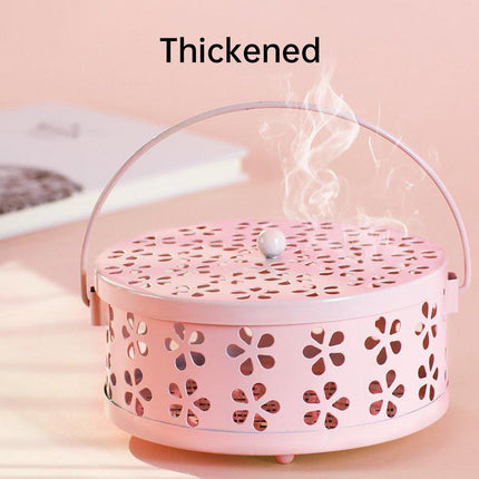Iron Mosquito Incense Box Fireproof Tray Stand Indoor Household Incense Holder