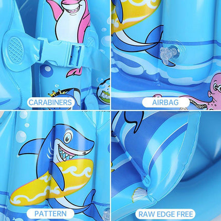 Inflatable Swim Vest with Buoyancy Support for Water Activities and Training Use
