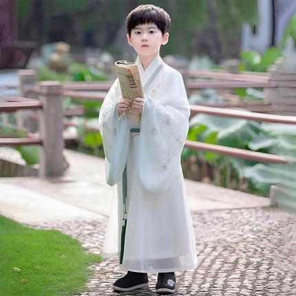Chinese Traditional Dress Hanfu Kids Ancient Festival Clothing Set for Boys Girl - Aimall