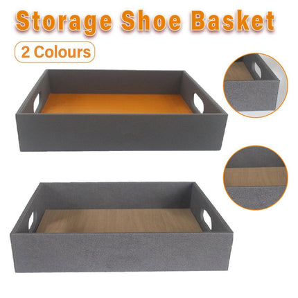 Hotel Shoe Basket Storage Tray for Leather Goods Organiser in Guest Rooms