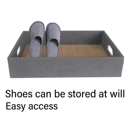 Hotel Shoe Basket Storage Tray for Leather Goods Organiser in Guest Rooms