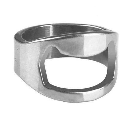 New Stainless Steel Bottle Opener Ring Super Cool Novelty Gift Idea Bottle opener - Aimall