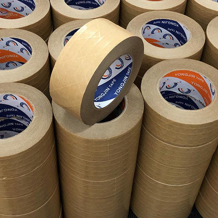 36x Kraft Paper Tape with thread Picture Framing Packing Tape Self adhesive 48mm Aimall