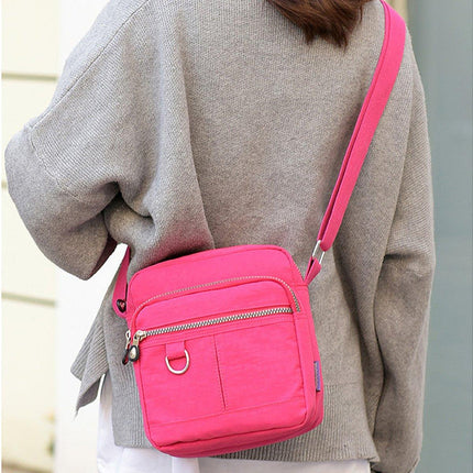 Ladies Shoulder Bag Nylon Fabric Lightweight Crossbody Small Casual Handbag
