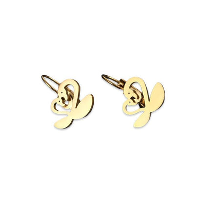 Women Stainless Steel Swan Earrings Bird Animal Dangle Charm Swans Gift Jewelry - Aimall