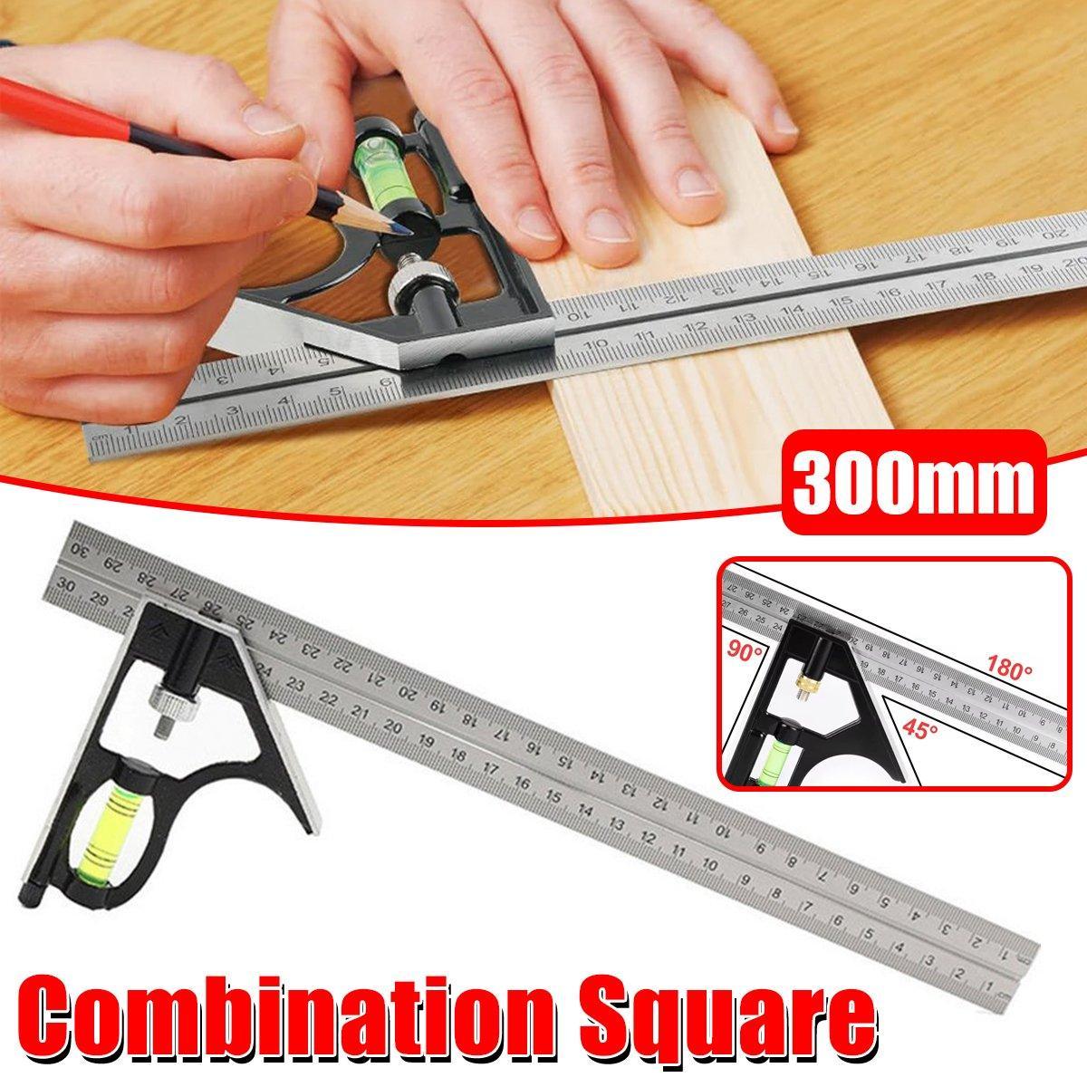 Mal Ruler 300mm Horizontal Movable Angle Ruler Adjustable Measuring Tool for Eng ...