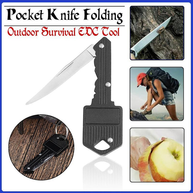 Key Knife Folding Knife Pocket Knife Camping Knife Keychain Multi Tool AU Stock - Aimall