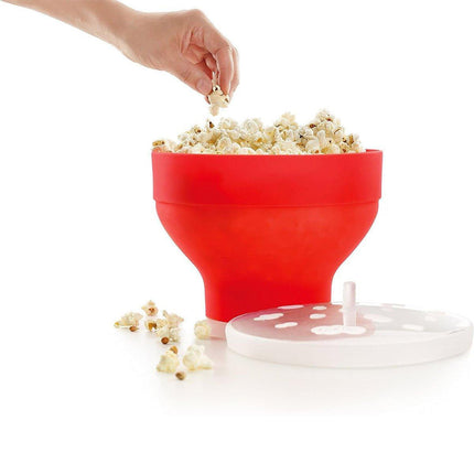 Foldable Silicone Microwave Popcorn Bucket High Temperature Resistant Bowl