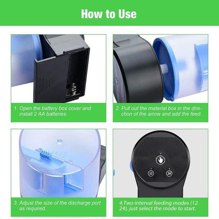 Adjustable Auto Fish Feeder Feeding Aquarium Tank Automatic Food Dispenser Timer - Aimall