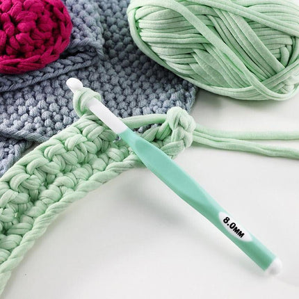 4pcs Weave Yarn Craft Tools Ergonomic Handle Non-Slip Knitting Needles Crochet Hooks - Aimall