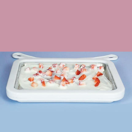 Ice Cream Maker Yogurt Frozen Pan Mini Fried Yogurts Machine Rolled Homemade DIY - Aimall
