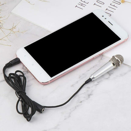Mini Microphone Portable Vocal Instrument Mic for Mobile Phone Laptop Notebook - Aimall