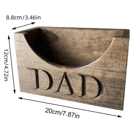 For Dad Rustic Wooden Hat Holder Display Stand Hat Storage Box For Baseball Caps