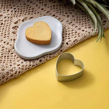 3X Stainless Steel Cake Mold 10/15/20cm Heart Baking Cake Ring For Mousse Party