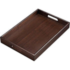 Bamboo Tea Tray Rectangular Tea Table Walnut Colour Fruit Bread Serving Plate