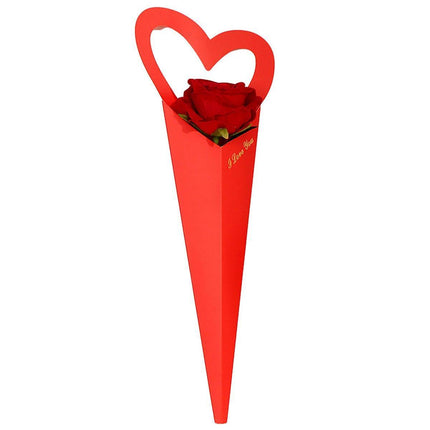 50pcs Heart Shaped Flower Box Creative Gift Bouquet Packaging Fresh Flower Box