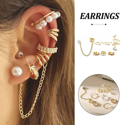 Women Punk Earrings with Fringe and Chain Fashion Jewelry Statement Gift