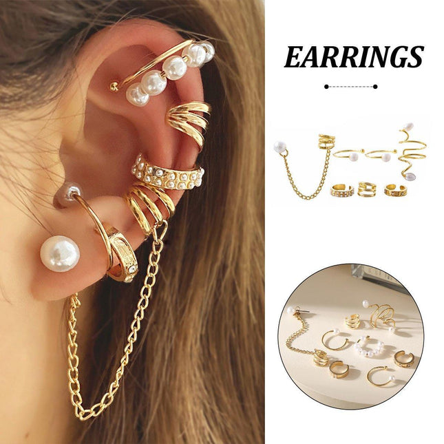 Women Punk Earrings with Fringe and Chain Fashion Jewelry Statement Gift