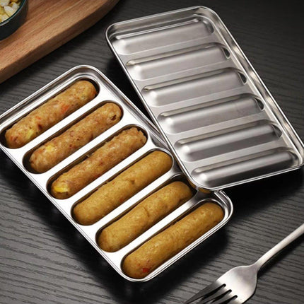 2PCS Stainless Steel Sausage Molds DIY Meat Ham Maker for Baby Food Tool