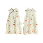 New Chinese Girl Dress Set Traditional Style Lucky Persimmon