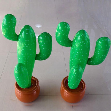 Cactus Decorations Party Mexican Cowboy Supplies Prop Inflatable Blow Up Western - Aimall