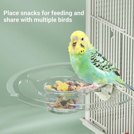 Durable Acrylic Parrot Stand Perch Stick Pole for Bird Cage Play Gym Training