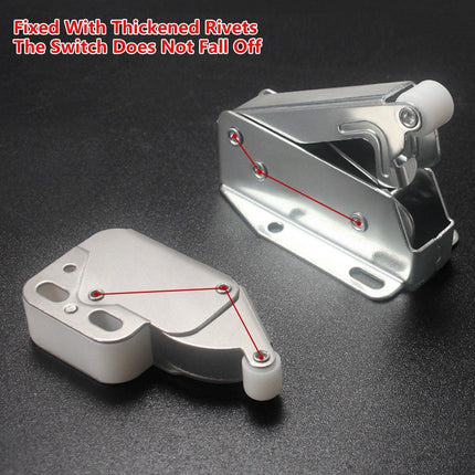 5 Sets Cabinet Door Latch Elephant Trunk Auto Rebound Wardrobe Pusher Catch Kit