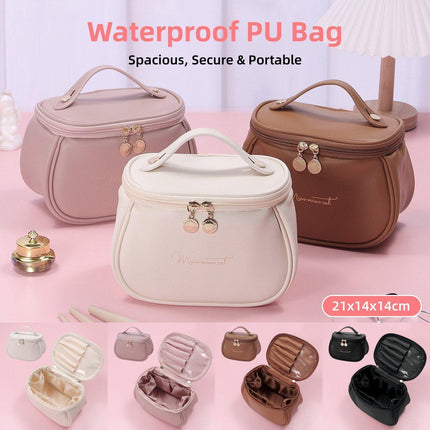 Large Capacity Portable Waterproof Makeup Organizer Bag Cosmetic Storage Box