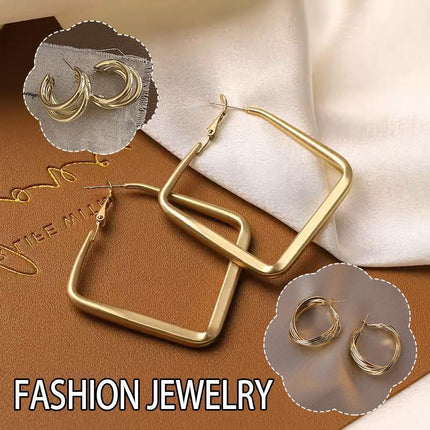 Chic 925 Sterling Silver Large Hoop Earrings for Women
