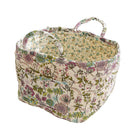 Portable Fabric Storage Basket Korean Pastoral Style Organizer for Home Sundries
