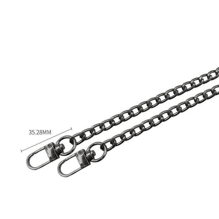 120cm Metal Handbag Shoulder Strap Bag Purse Chain Smooth Replacement Crossbody - Aimall