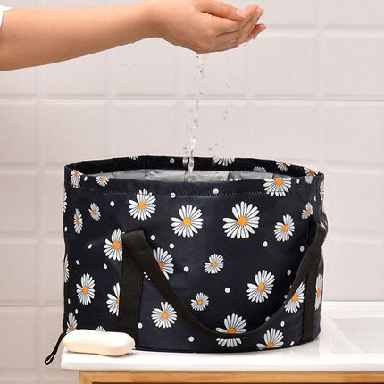 3PCS Foldable Foot Bath Tub Portable Wash Basin Soak Bucket Home Travel