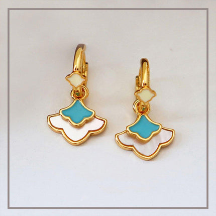 New Chinese Ginkgo Leaf Earrings Simple Delicate Design Elegant Jewelry