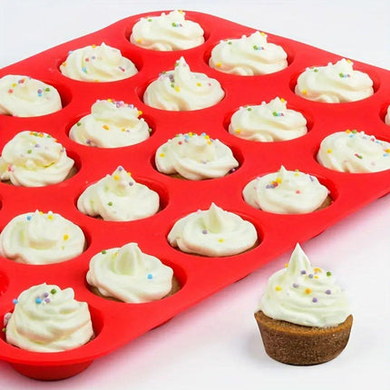 2pcs 24 Hole Round Silicone Cake Baking Pan DIY Baking Mold for Easy Cake Making