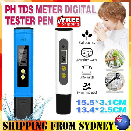PH TDS Meter Digital Tester Pen Aquarium Pool SPA Water Quality Monitor VIC - Aimall