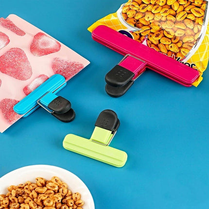 12pcs Plastic Bag Clips Food Storage Sealing Clips Snack Sealer Multi Purpose