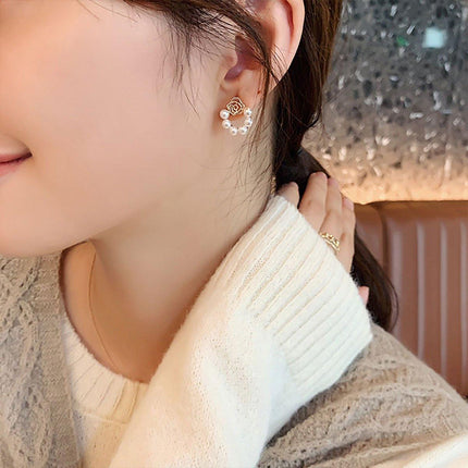 Vintage Style Imitation Pearl Earrings Women Classic Studs Fashion Jewelry
