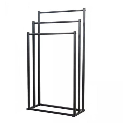 Luxury Metal Floor Towel Rack Freestanding Bathroom Storage Organizer Stand