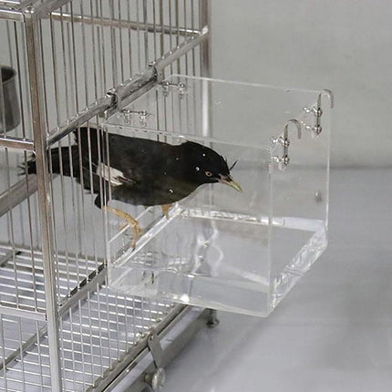 Bird Bathing Box Basin for Birds Outdoor Bathing Pool Bird Shower Basin for Pets